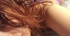 Sexy Redhead Amateur Teen Girl In Thong & Feet Picture